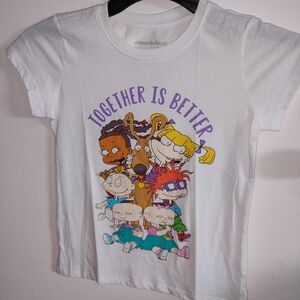 Nickelodeon Kids White T-Shirt with Rugrats Graphic